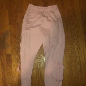light pink joggers
